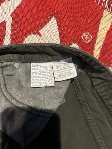 Robin’s Jeans THE SHOW BIKER JEANS Oliv Moosgrün Reißverschlüsse Herren Größe 36x34 - Bild 5 von 8