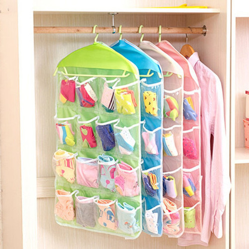 16 Fashion Bag Hq Shoe Door Clear Rack Storage Hanging Hanger Pockets 75*41cm - Picture 3 of 17