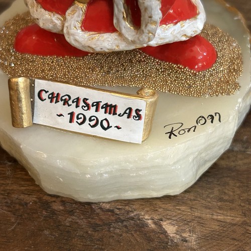 Vintage Ron Lee Disney Mickey Santa Figurine – Xmas 1990 Signed #1052/2750 LE - Picture 5 of 13