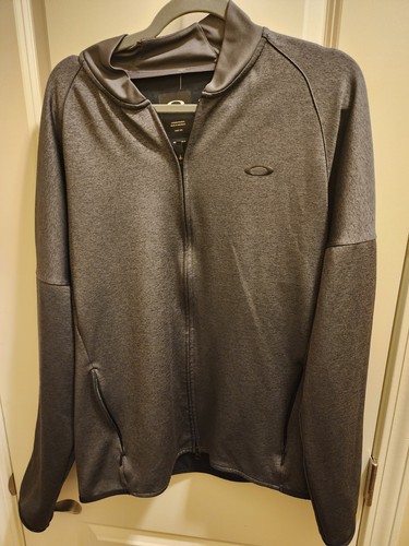 Oakley Men’s Gray Full Zip Golf Fleece Jacket Sz XL - Picture 1 of 5