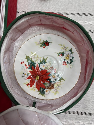 (8) Royal Albert Bone China "Poinsettia" Tasse & Untertasse 1976 Vintage - Bild 9 von 10