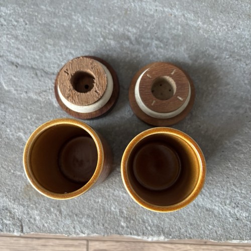 Vintage Retro Hornsea Pottery - Saffron - Salt and Pepper Pots Shakers - 1970s - Picture 6 of 9