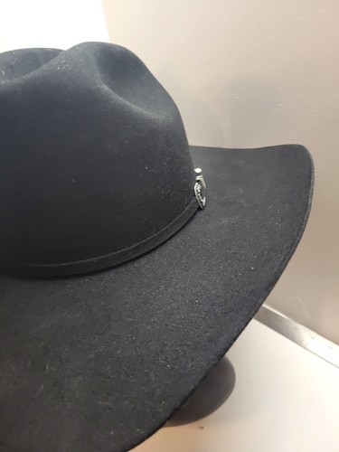 Stetson 4 X BEAVER Cowboy hat size 7.25 Black - Picture 5 of 12