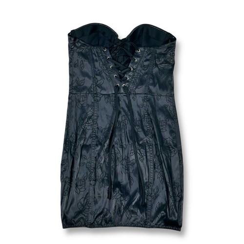 VICTORIA'S SECRET Satin Jacquard Lace-Up Corset Slip Size XS NWT retail $179.95 - Picture 9 of 12