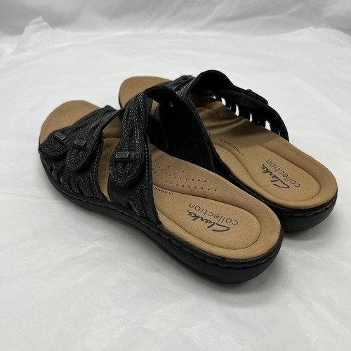 Clarks Laurieann Ruby Damen-Sandale schwarz Leder Größe 7 Komfortsandale - Bild 4 von 9