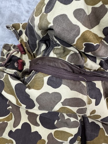 Avid Outdoor Parka Jacket Camo Canvas Extreme Weather Zip Off Hood Duck Ripped - Picture 17 of 24