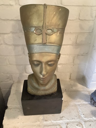 Queen NEFERTITI Bust Replica Statue Large sculpture figurine 22” - Picture 7 of 12