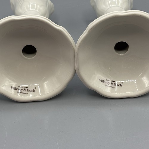 "LOTE DE 2 PIEZAS 2 CANDELABROS VILLEROY & BOCH Depuis 1748 Luxemburgo 4,75""" - Imagen 5 de 6
