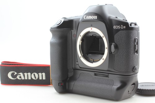 [Fast unbenutzt mit Trageriemen] Canon EOS 1N HS analoge Kleinbildkamera schwarz Gehäuse PB-E1 JAPAN