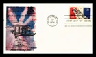 DR JIM STAMPS US COVER AIR MAIL 18C STATUE OF LIBERTY FDC SCOTT C87 FLEETWOOD