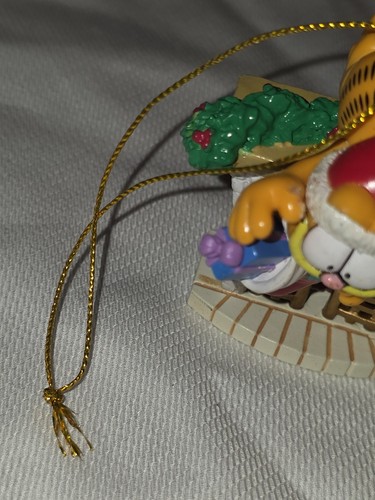 Vintage Garfield Fireplace Stocking Santa Christmas Tree Ornament - Picture 3 of 6
