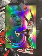 MICHAEL JORDAN 1997-98 FLEER FLAIR SHOWCASE ROW 3 HOLO Foil Refractor