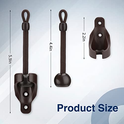 Sun Shade Replacement Parts,Tie Downs and End Cap with Ring Kit,Weather 2 Brown - Picture 7 of 7