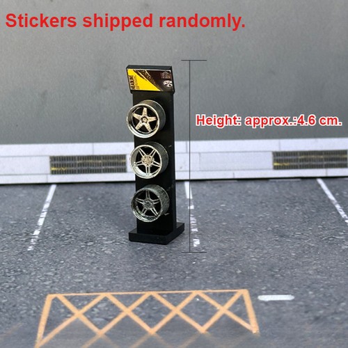 Diorama 1/64 Car Wheel Model Display Stand Garage Repair Scene Model Accessory - Picture 7 of 11