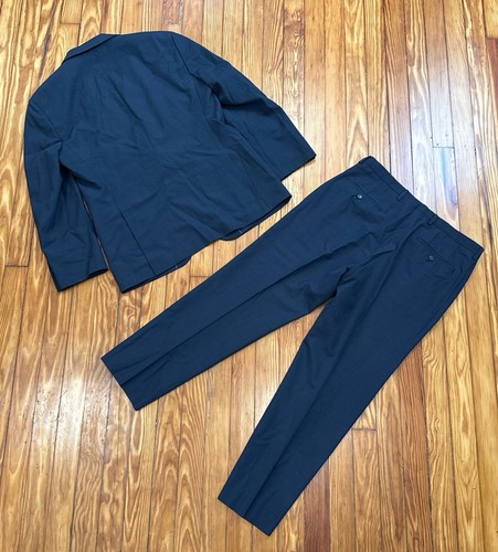 HUGO BOSS James/Sharp Trim Fit Blue Wool Suit Size 40 S - Picture 2 of 7