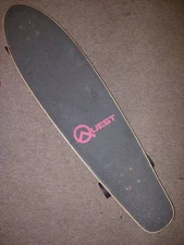 Quest Longboard 44" Skateboard 44in Kicktail Tribal Native Design
