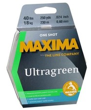 NEW! Maxima Fishing Line One Shot Spool, Ultragreen, 10-Pound/220-Yard MOSS-10