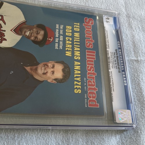 Rod Carew TWINS Ted Williams SPORTS ILLUSTRATED July 18, 1977 NEWSSTAND CGC 9.6 - Picture 4 of 8