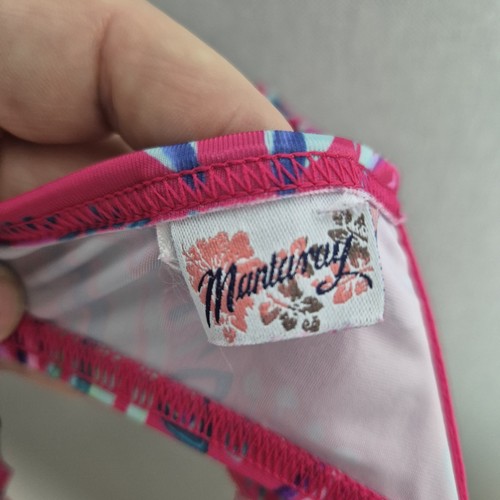 Mantaray Bikini Größe 10 32 B Cup Rosa Blumen Gepolstert Voll Slip Urlaub Sommer - Bild 4 von 6