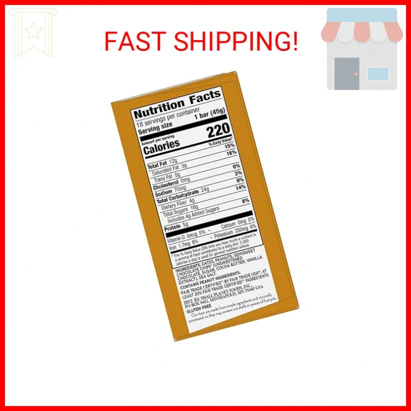 Chispas de chocolate con mantequilla de maní Larabar, barras de frutas y nueces, sin gluten y veganas, Foto 2 de 2
