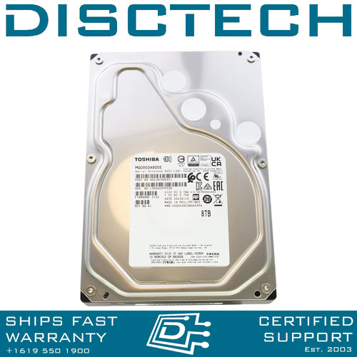 8TB SAS Toshiba MG08SDA800E LFF 12Gbps 7.2K 512e Enterprise Drive HDD Hard Drive - Picture 1 of 3