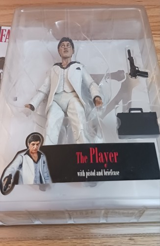 2005 Mezco Scarface The Player White Suit Tony Montana - Sealed - Picture 4 of 4