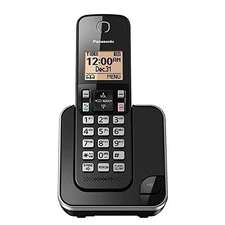 Panasonic Expandable Cordless Phone System with Amber Backlit Display and Call B