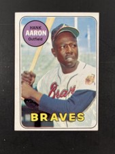 1969 Topps Set-Break #100 HOF Hank Aaron EX+ Sharp Corners