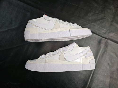 Nike Blazer Bajo × Sacai Blanco Charol Talla 11 Para hombres DM6443-100 Blanco/Vela - Imagen 2 de 10