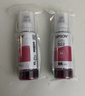 Genuine Epson 522 Ink Bottle Magenta Lot Of 2 NEW