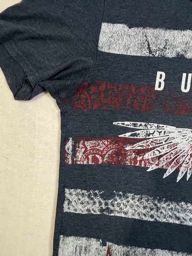 Buffalo David Bitton Men's T Shirt XL Distressed Eagle America Y2K Grunge Stars - Picture 5 of 12