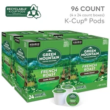 Green Mountain Coffee French Roast, Keurig K-Cup Pod, Dark Roast, 96 Count