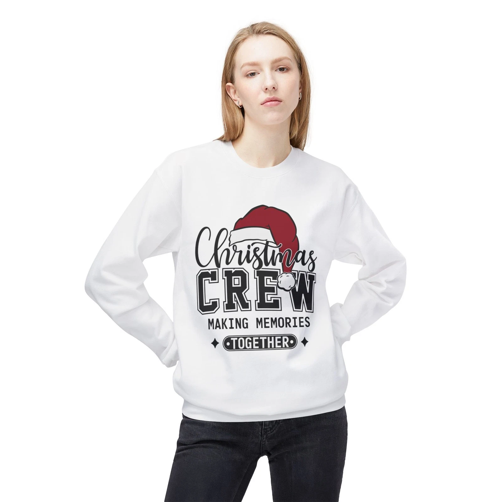 Christmas Crew Sweatshirt Family Matching Holiday