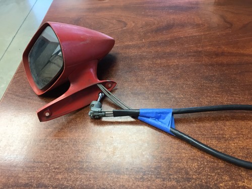 OEM 1971 1972 1973 Ford Pinto Driver Side Sport Mirror W/ Toggle D12B-17743-CWA - Foto 12 di 12