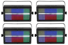 (4) Rockville STAGE PANEL 336 DJ Visual Effect Lights w/DMX/Strobe/Wash/Matrix