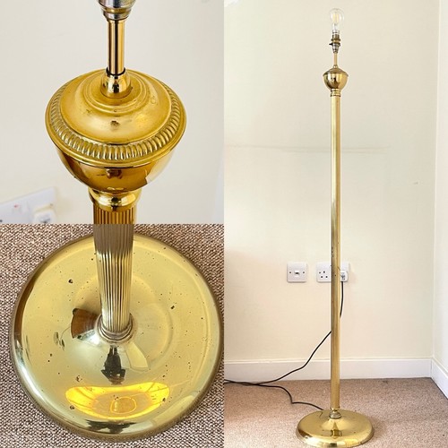 QUALITY BRASSWARE Floor / Standard Lamp - Hollywood Regency - UK Made PAT Tested - Picture 2 of 4