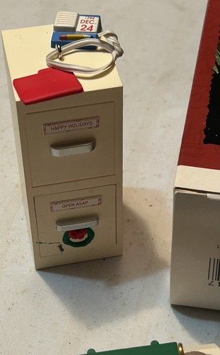 Hallmark Ornaments Office Supplies Computer Stapler Filing Cabinet Copy Machine - Picture 3 of 6