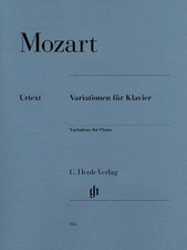 Mozart Piano Variations Henle Urtext Advanced Classical Sheet Music Book