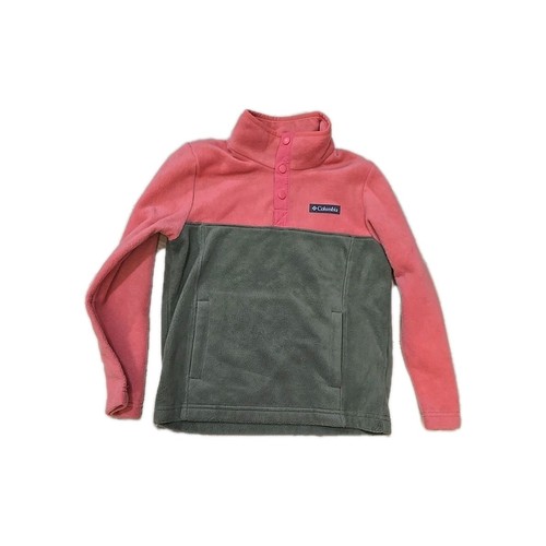 Columbia Benton Springs Jacket Youth Small 8 Fleece 1/4 Snap Pockets Pullover - Picture 1 of 6