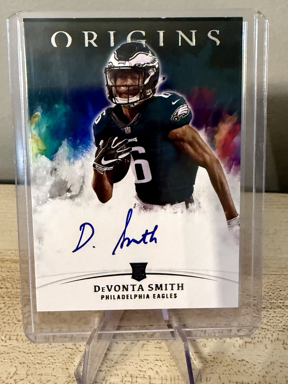 2021 Origins DeVonta Smith Rookie Auto Card Eagles WR Superbowl Champ No. RA-DS