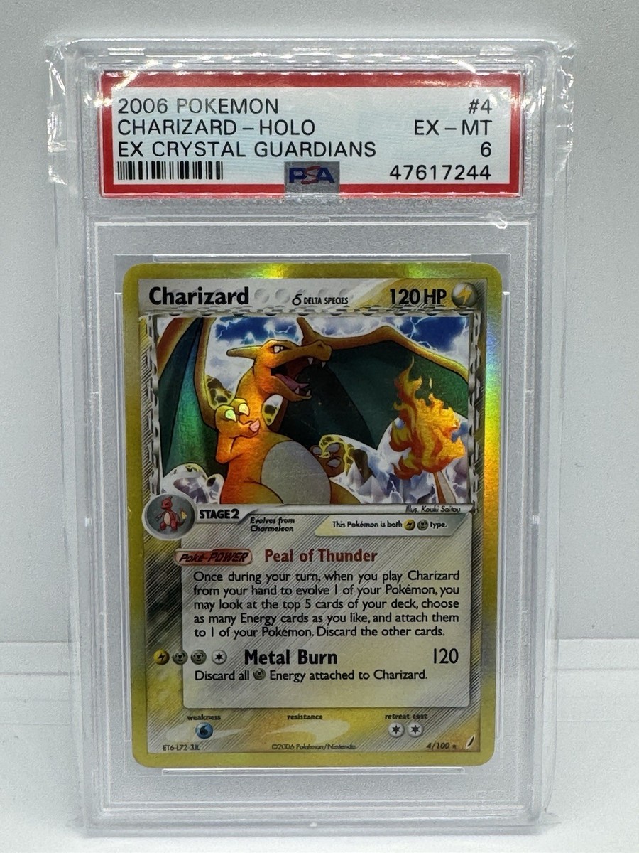 ZARD　4点 Charizard (Delta Species) 4/100 Crystal Guardians Holo for