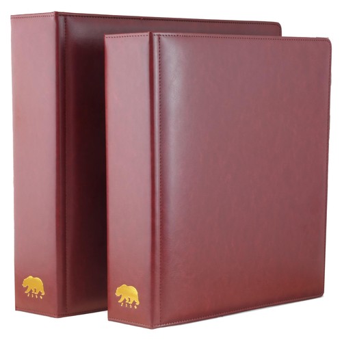 Estate Library Deluxe 4 Q-Ring Large Format Binder for Coins, Trading Cards, ... - Picture 9 of 9