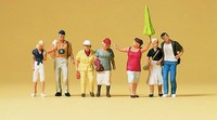 Preiser 10455 HO 1:87; FremdenfüHrerin, Touristen , NEU & OVP