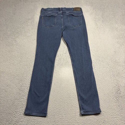 Pantalones de mezclilla Paige Federal para hombre 35x32 calce regular pierna recta frente plano - Imagen 6 de 9