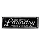 Northlight 3ft Black and White "Laundry" Metal Sign Wall Decor