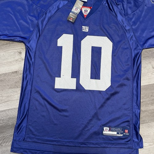 Eli Manning #10 Reebok New York Giants Men’s L Blue Home Vintage NFL Jersey New - Picture 3 of 12