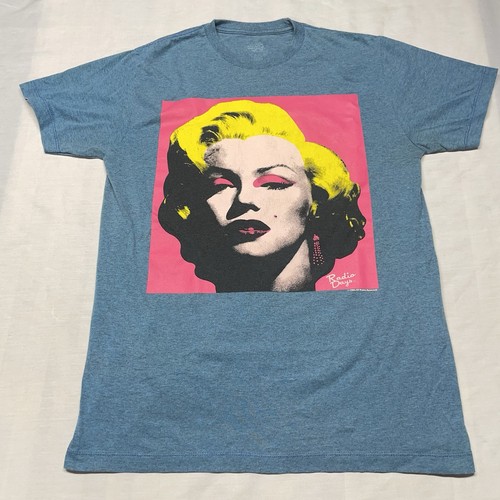 Radio Days Marilyn Monroe Large Blue T-shirt Actress Diva Blonde Bombshell - Picture 2 of 7