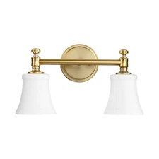 Quorum International 5122-2 Rossington 2 Light 16-1/8"W Bathroom - Brass