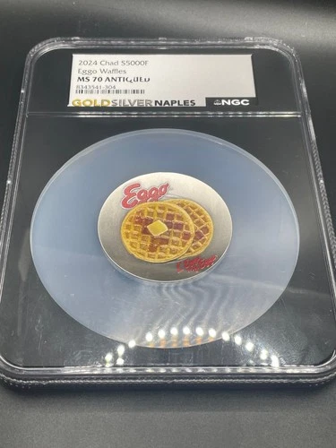 2024 CHAD 5000F EGGO WAFFLES PLATE - NGC MS70