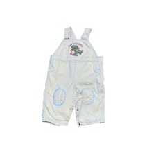 Vintage Y2K Overalls Kahki Dinosaur Scooter 6-9 Months